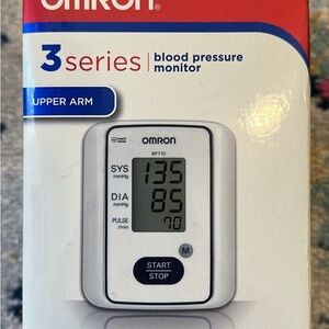 OMRON 3 Series Home Blood Pressure Monitor - White and Blue